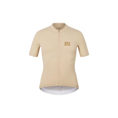 T-Shirt ENDURA "ALLTRACK", Herren, Gr. M, beige (sand), Obermaterial: 83% Wolle WO. 12% Polyamid PA. 5% Elasthan EL., uni, regular fit, Rundhals, Shirts T-Shirt, mit vielen Features