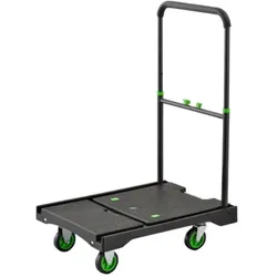 KRAFT WERKZEUGE Plattformwagen aus Stahl PZS200P, ca. 150 kg Tragkraft, ca. 68,5 x 49,5 x 101 cm