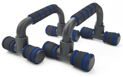 Clever Finds Non Slip Push Up Bars Ergonomic Home Gym Handles For Chest Arm And Upper Body Training blue