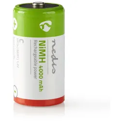 Nedis Wiederaufladbarer Ni-MH-Akku C - 1.2 V DC - 4000 mAh - vorgeladen - 2-Pack - HR14