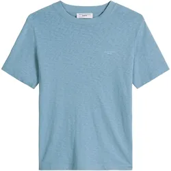 Marc O'Polo Denim Herren T-Shirt - Slub-Jersey-Qualität, Regular Fit, Baumwolle, einfarbig Hellblau / S