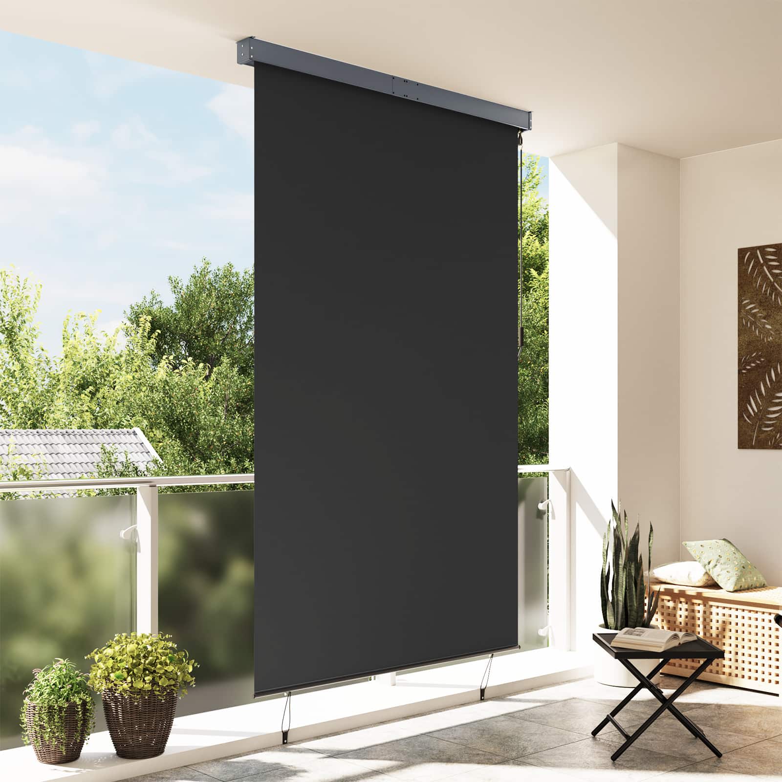 vidaXL Store roulant d'extérieur 160x250 cm Anthracite