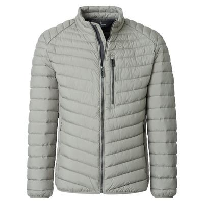 Steppjacke CASAMODA "CASAMODA Steppjacke uni", Herren, Gr. S, grau, 100% Polyester, Jacken Steppjacke