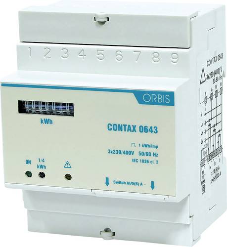 ORBIS Zeitschalttechnik kW-Zähler OB708800 Wechselstromzähler mechanisch 40A 1St.