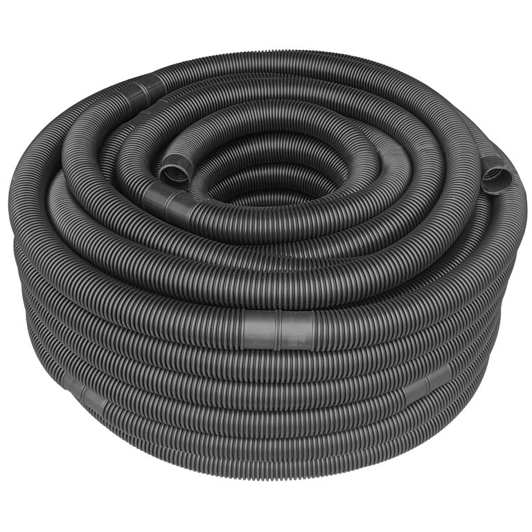 REKUBIK 38mm 1 1/2" (51m) Pool- & Schwimmbadschlauch Schwarz 4900380510