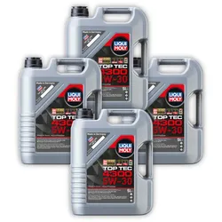 4x Motoröl LIQUI MOLY 3741 Top Tec 4300 5W-30 Motorenöl Leichtlauf Motor Öl 5 Liter