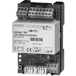 Somfy 1860122 1 AC Motor Controller Platine - Motorsteuergerät IB+ für 230 V Antriebe, Hutschienemontage, 230V