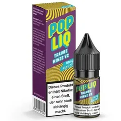 PopLiq Traube Minze V2 NicSalt Liquid 10ml / 10mg