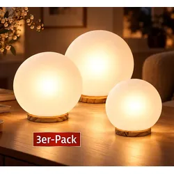 3er-Set LED-Glaskugeln »Frozen«