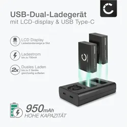 Cellonic Akku für Canon EOS R50, R100, R10, 77D, R8, 750D, 800D, RP, 200D, 850D (Kamera Akku), Kamera Stromversorgung, Schwarz