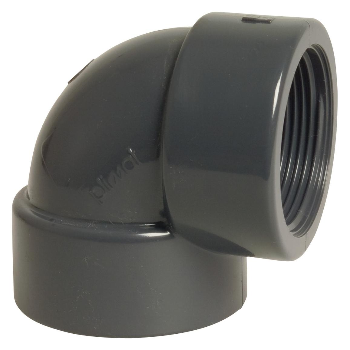 Magni PVC-U Winkel 90° 32 mm x 1 Klebemuffe x Innengewinde (Winkelverbindung) (0110162)