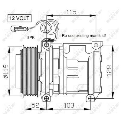 NRF Kompressor, Klimaanlage 32660 für RENAULT