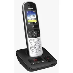 Panasonic Schnurloses Telefon mit Anrufbeantworter KX-TGH720GS silber-schwarz