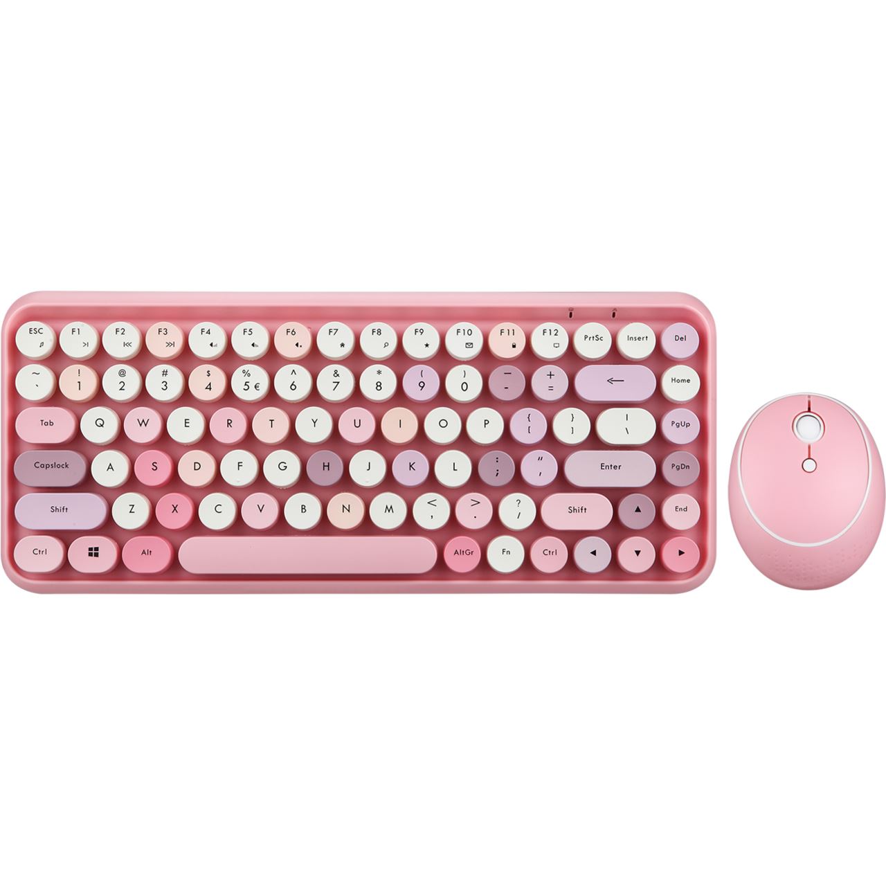 Perixx Periduo 713 Deutsch 2.4 GHz und USB rosa