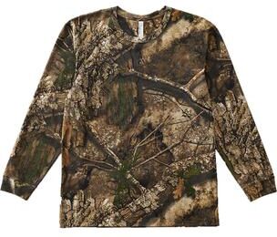 Code Five 3981 Men's Realtree Camo Long Sleeve T-Shirt size Small   Ringspun Cotton LA3981