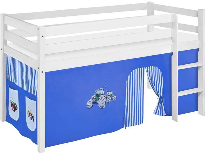 Halfhoogslaper Tractor Blauw met tent
