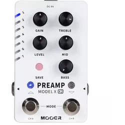 Mooer Preamp Model X2 - Dual-Channel Digital Preamp - Effektgerät E-Gitarre