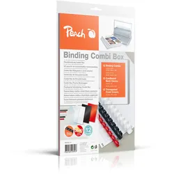 Peach Plastikbindeset für 12 Dokumente | 36-teilig | PB100-14