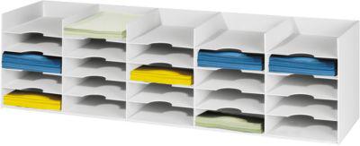 Sortierstation, DIN A4, Polystyrol, für Schränke, 25 Fächer, B 1120 x T 304 x H 313 mm