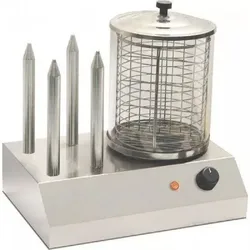 Hotdog-Maschine - AMITEK SH4 - 230 V - Leistung (W) 800 - Rostfreier Stahl