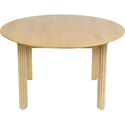 Comfort Circle Rippled Klapptisch natürliche Eiche
