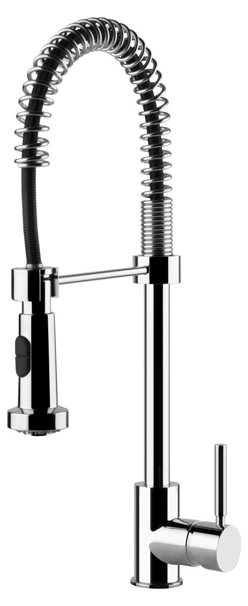 Gessi 50209, Herunterziehen, Schwarz, Chrom, Metall, Hebelgriffe, Einzelbild, 3/8"