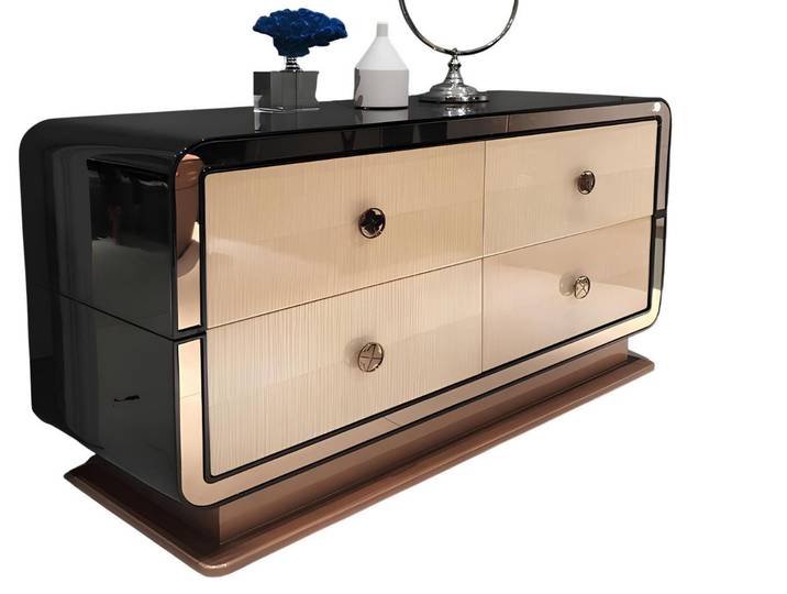 Xlmoebel Kommode Metallene Designer-Kommode mit elegantem Stauraum (Kommode, 1 St., Kommode), Hergestellt in Europa