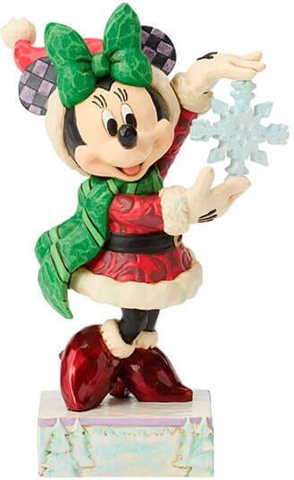 Disney Traditions by Jim Shore Minnie with Snowflake Christmas Figurine