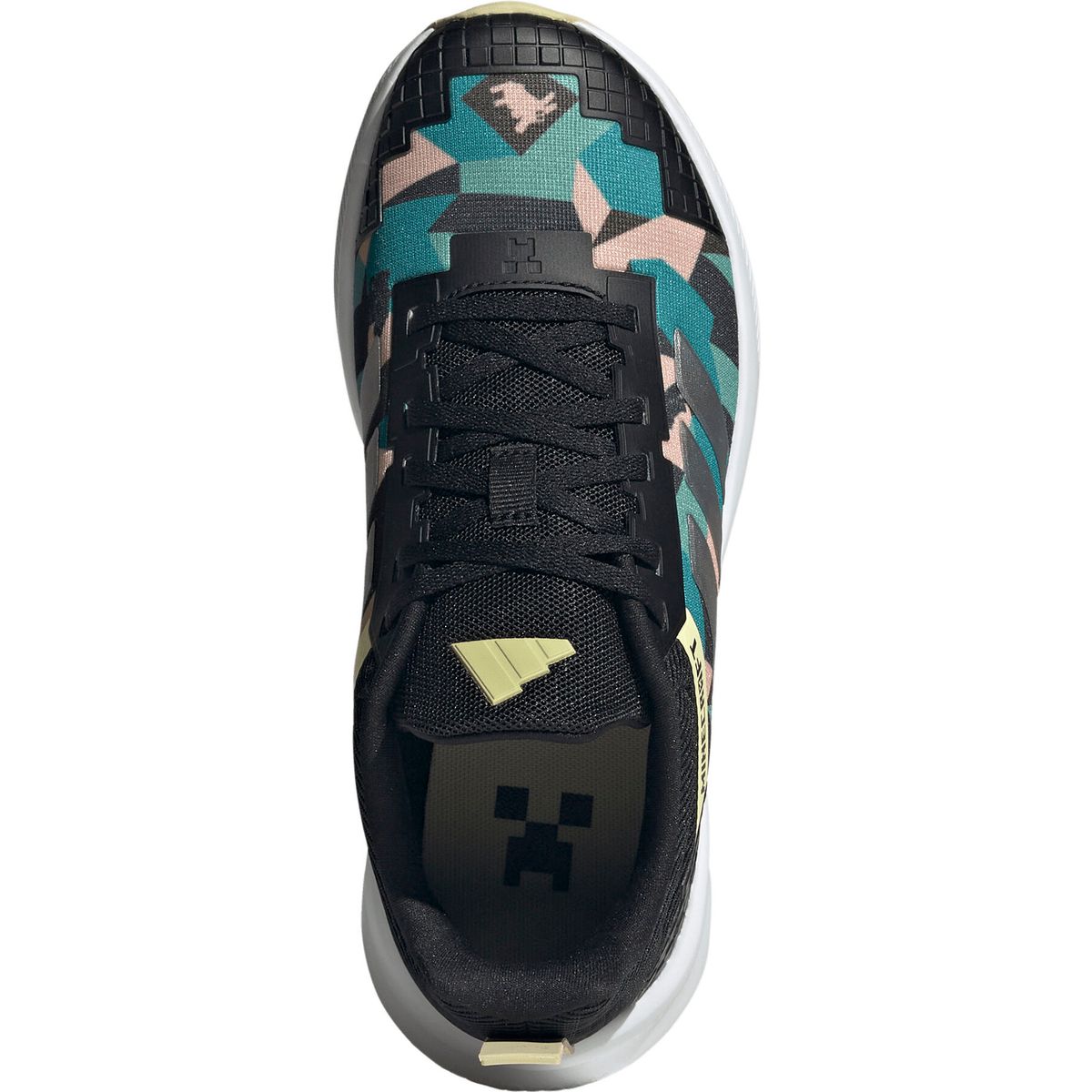 adidas Minecraft Fortarun 4.0 Shoes Junior Junior Boys AND Girls core black/matte silver/dual yellow (A0QM) 4 KK4627-A0QM-540