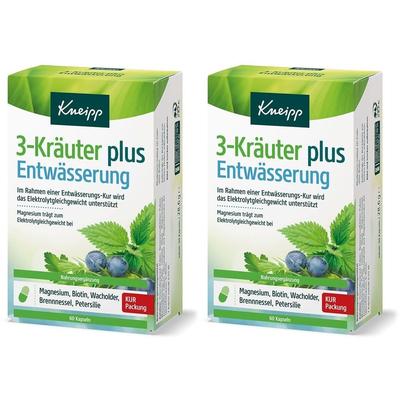 2x Kneipp 3-Kräuter plus Entwässerung Kapseln 2x60 St