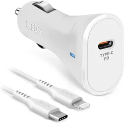 SBS TECRKITPD20LIGW Ladegerät für Mobilgeräte Weiss Indoor, Auto Adapter, Weiss