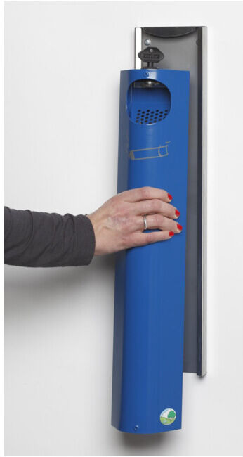 VAR Cendrier mural B 12 verrouillable bleu gentiane 3,5 l (45062)