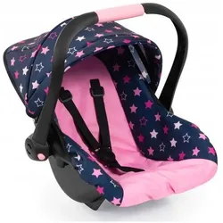 Bayer Design - Poppenautostoeltje met dak, blauw, roze