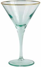 viva by VIETRI Rainbow Green Martini Glass