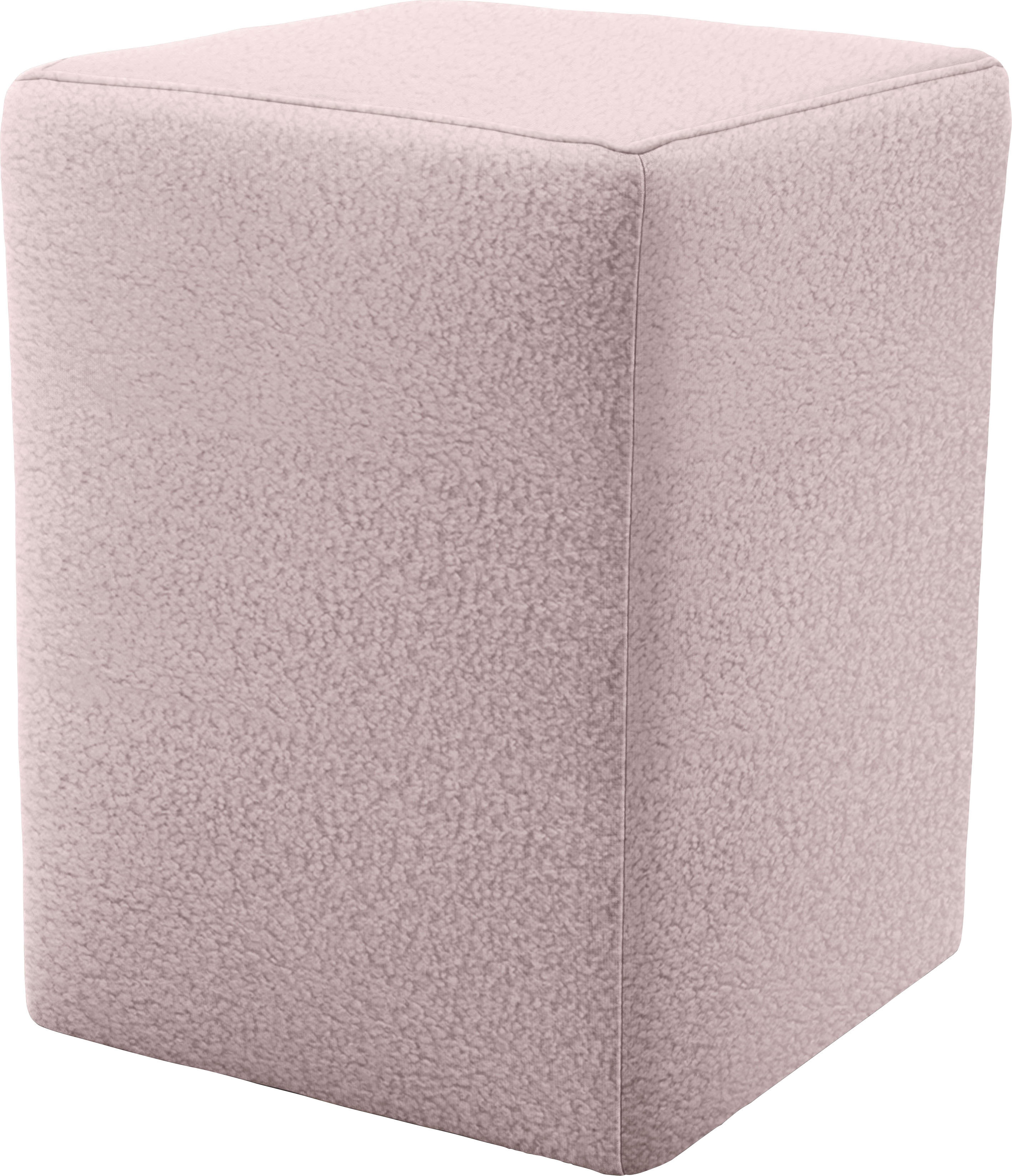 Hocker "LOOKS XX", rosa, B:38cm H:47cm T:38cm, 100% Polyester, LOOKS BY WOLFGANG JOOP, Hocker, Hocker, kubische Form, ideal als Fussablage rosa B/H/T: 38cm x 47cm x 38cm, Struktur weich