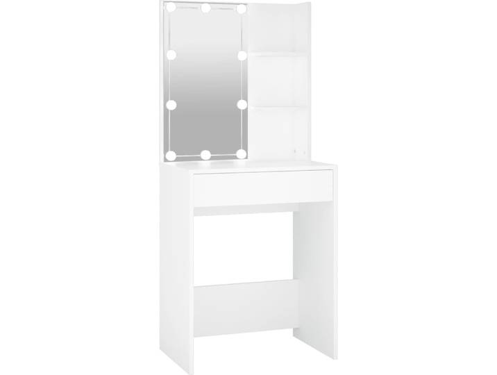 vidaXL Coiffeuse avec LED blanc 60x40x140 cm