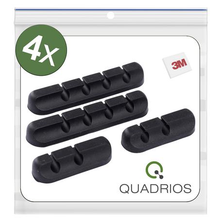 Quadrios Kabelclip-Schienen Set 2 und 3 Slots 4 Teile (25CA579)