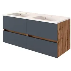Held-Möbel Waschtischunterschrank Lucca Dekor Grau 120 cm