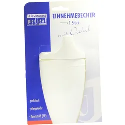 Einnehmebecher M. 2Griffe+2Deckel 4+12Mm Weiss 1 ST
