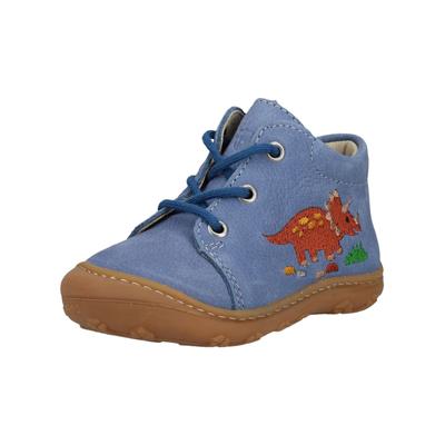 Lauflernschuh PEPINO "Pepino Halbschuhe Leder", Baby, Gr. 21, blau (cloud), Leder, Schuhe Lauflernschuh