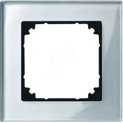 EL MP 489160 - M-PLAN, Echtglasrahmen, 1-fach, diamantsilber