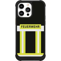 Nivocase Hülle für Apple iPhone 14 Pro Max Stossfeste Handyhülle NIVOmax Case Schwarz Beruf Feuerwehr (Apple iPhone 14 Pro Max), Smartphone Hülle, Schwarz