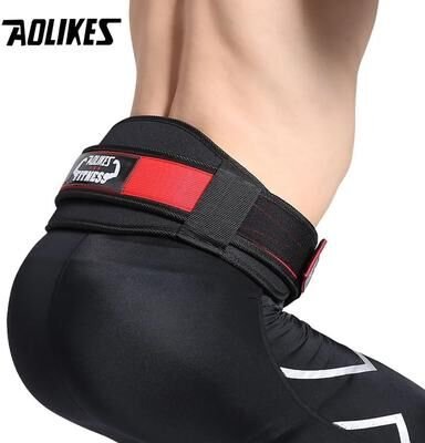 Uplift Picks AOLIKES Adjustable Weightlifting Belt For Powerlifting Squats And Strength Training Support red xl