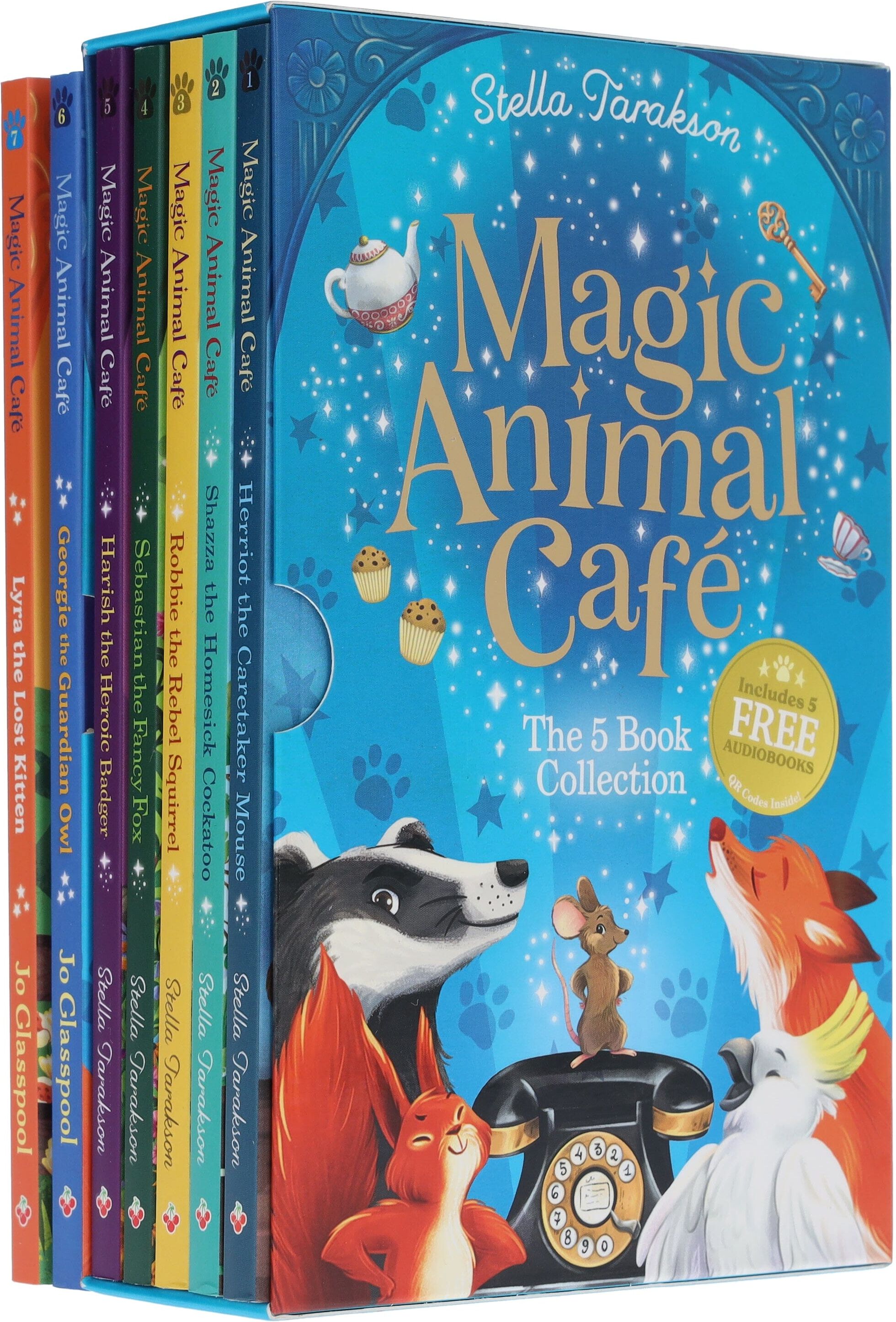 Magic Animal Cafe Series by Stella Tarakson & Jo Glasspool 7 Books Collection Set (Includes a Free Audiobooks!) - Ages 7-9 - Paperback Sweet Cherry Publishing
