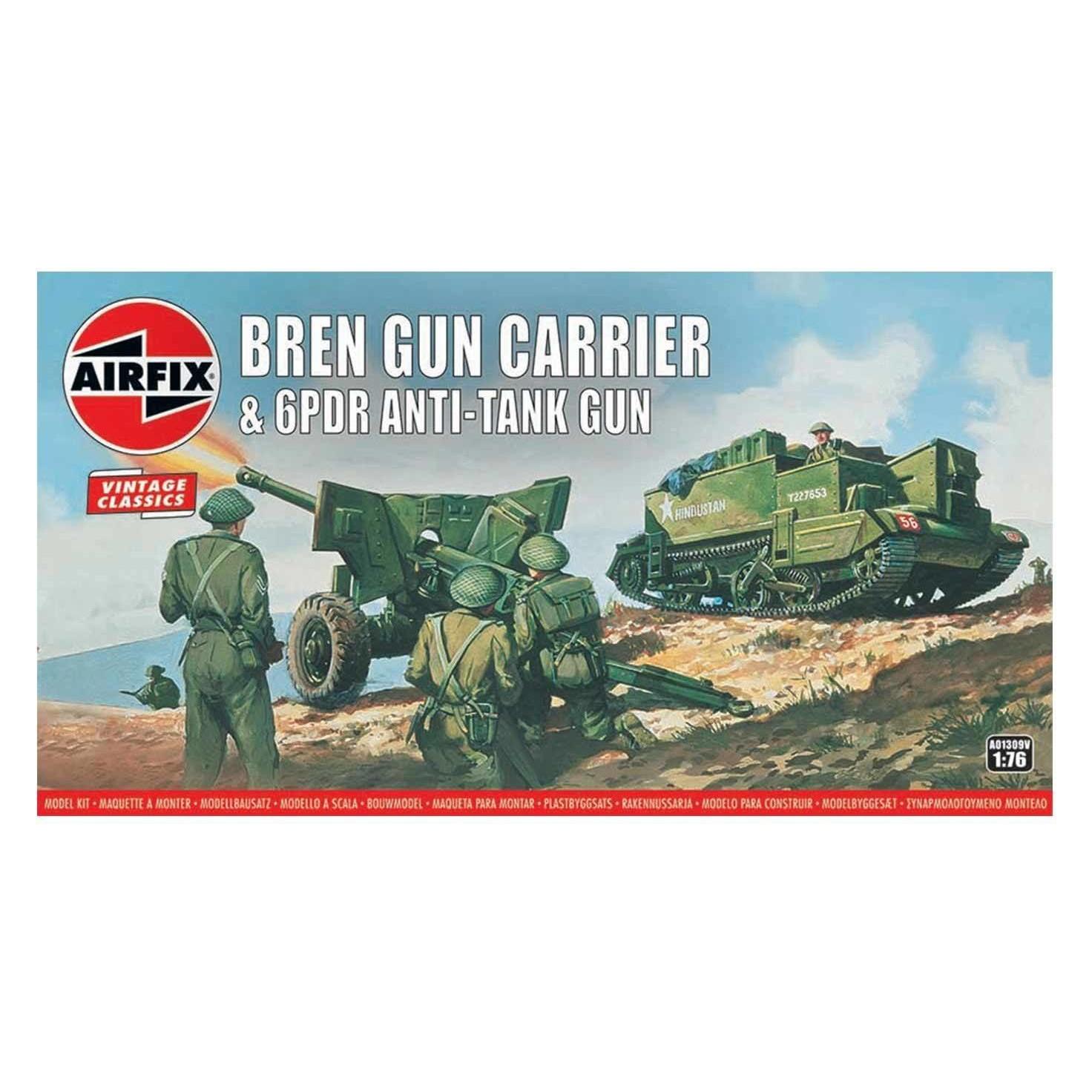 Hornby Bren Gun Carrier & 6PDR Anti-Tank Gun (AIR A01309V)