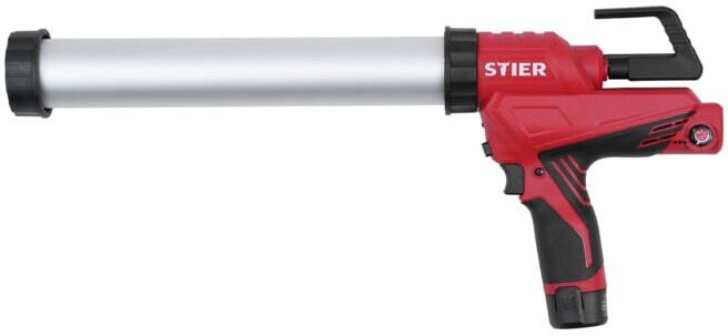 STIER Pistolet à cartouche sans fil Basic 4000N, avec 2 batteries + chargeur + tube 400 ml (907535)