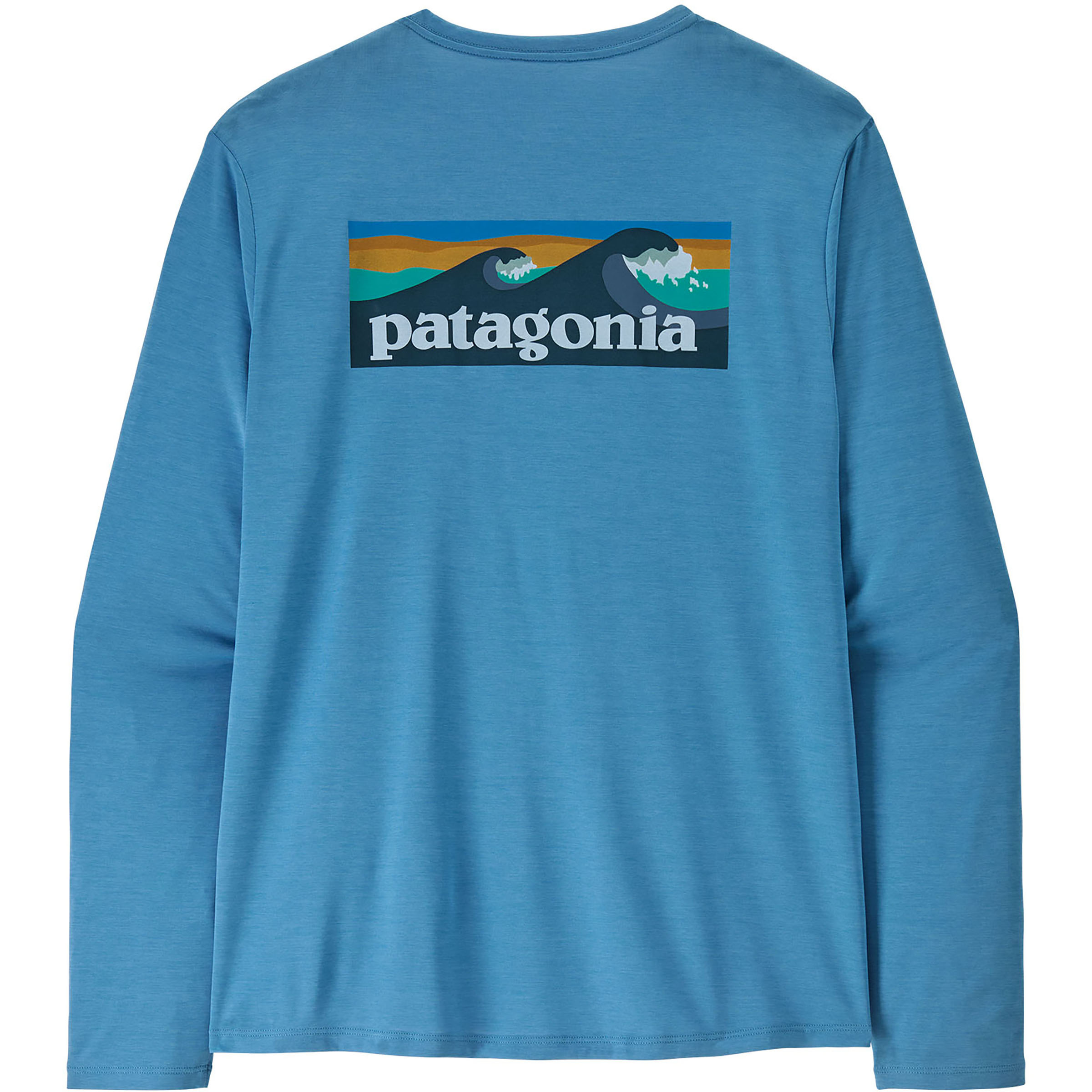 Patagonia Cap Cool Daily Boardshort Logo Herren Longsleeves blau Größe S Trekking Atmungsaktiv