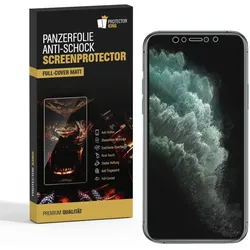 1x Panzerfolie für iPhone 11 FULL COVER ANTI-SCHOCK Displayschutzfolie MATT
