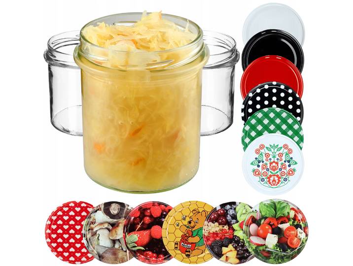 KADAX pot 350 ml pots de miel préparation confiture bouchons à vis Lip fi 82 10 pièces
