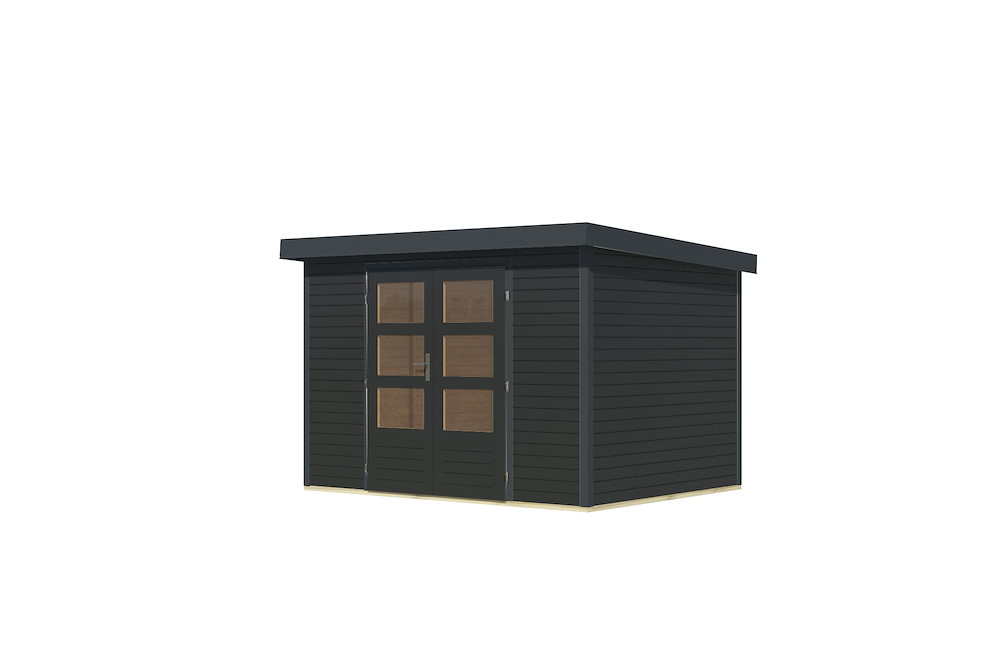 KARIBUHOLZT GH Jupiter 4 C 302x217x211cm anthrazit anthrazit 16988248